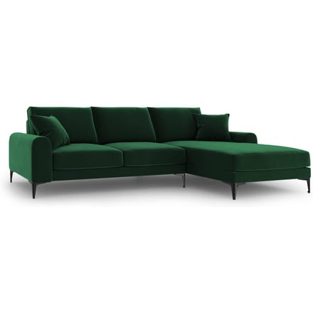 4.5-zitshoekbank Madara rechts velvet | Mazzini Sofas