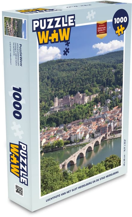 Puzzel Heidelberg - Kasteel - Rivier - Legpuzzel - Puzzel 1000 stukjes volwassenen