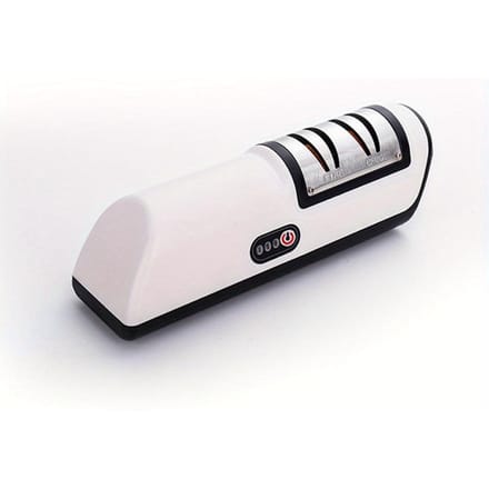 1PC Volautomatische Elektrische Messenslijper - Snelle en Efficiënte Keukenhulp voor het Slijpen van Messen M white