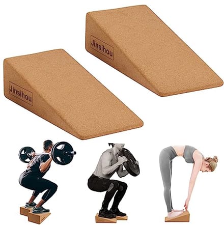 Antislip Squat Wedge Blokken - 2 Stuks Helling voor Verhoogde Squats en Stretchen