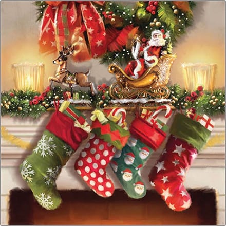 Ambiente - Lunch servetten - Hanging stockings