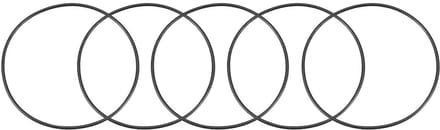 sourcing map 5 stuks rubberen O-ring afdichtingen sluitring 40 mm binnendiameter 1 mm breedte de