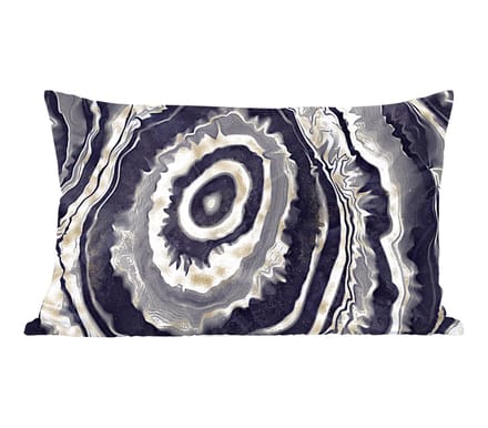 Sierkussens - Kussentjes Woonkamer - 50x30 cm - Agaat - Goud - Geode steen - Marmer