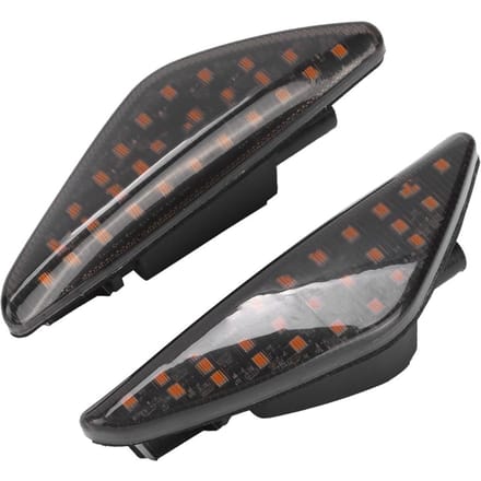 1 Paar 27 LED's Zijmarkeringslicht Sequentieel Knipperend Richtingaanwijzer Geschikt voor F25 X3 2011‑2015 black