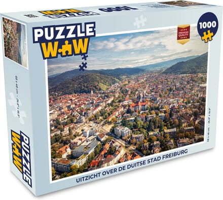 Puzzel Uitzicht over de Duitse stad Freiburg - Legpuzzel - Puzzel 1000 stukjes volwassenen