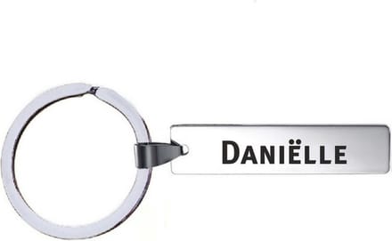 Sleutelhanger Met Naam - Danielle - RVS