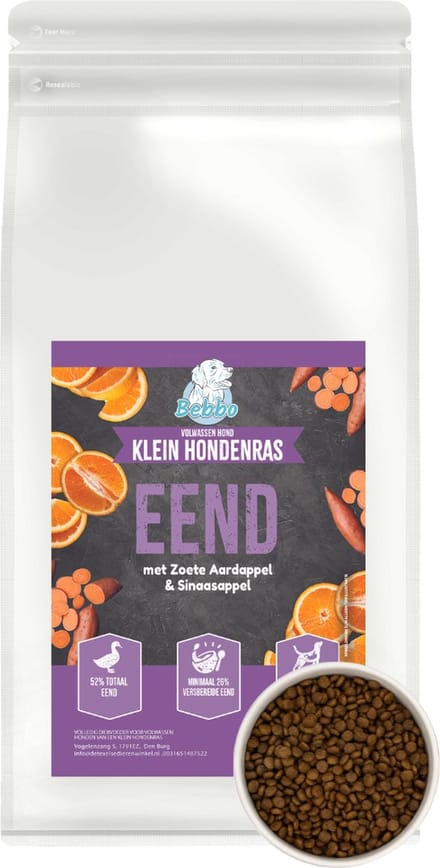 Bebbo Hondenbrokken - EEND- Kleine brokken - 2KG
