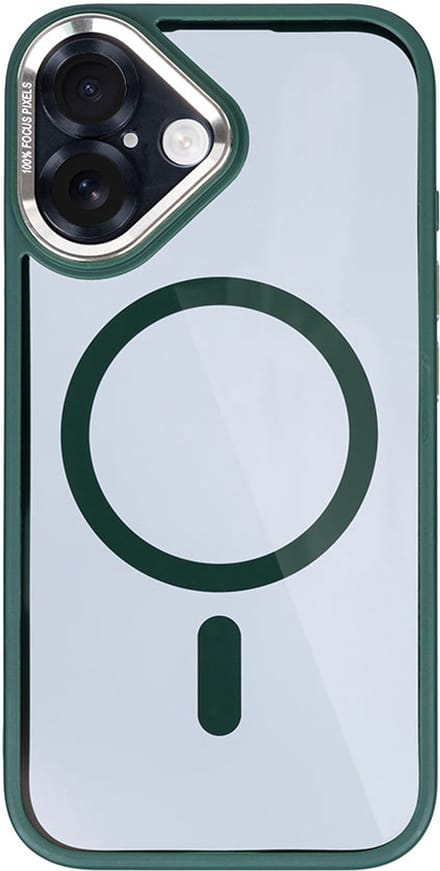 Rixus Classic 04 Case With MagSafe For iPhone 16 Plus Dark Green