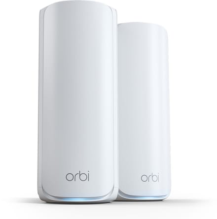 Netgear Orbi 770 Series RBE772 Tri-Band WiFi 7 Mesh (2-Pack) - Mesh router 802.11a/b/g/n/ac/ax/be (Wi-Fi 7)
