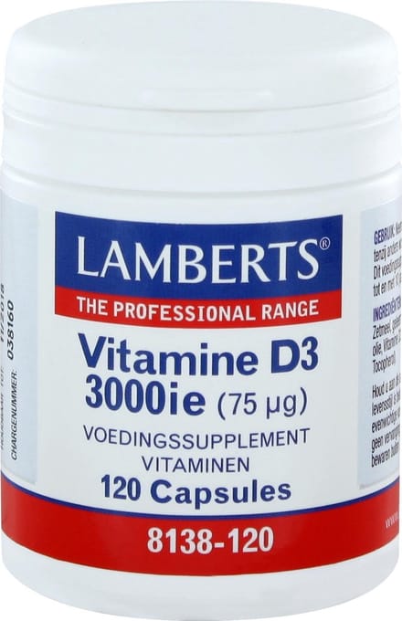 Lamberts Vitamine D3 3000IE/75mcg 120 Capsules
