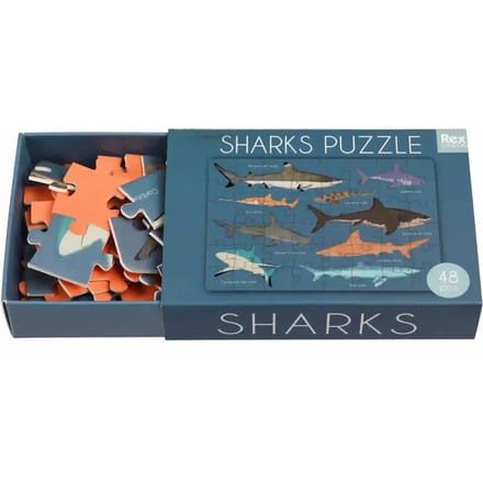 48-delige luciferdoosjespuzzel voor kinderen Rex London Sharks