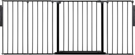 Safetots Kamerbreedhek, Panelenhek, Tot 181cm Breed, Zwart, 70cm Hoog