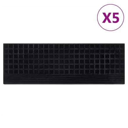 vidaXL - Trapmatten - 5 - st - 25x75 - cm - rubber