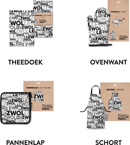 Zwolle keukentextiel voordeelpakket - Souvenirs Nederland