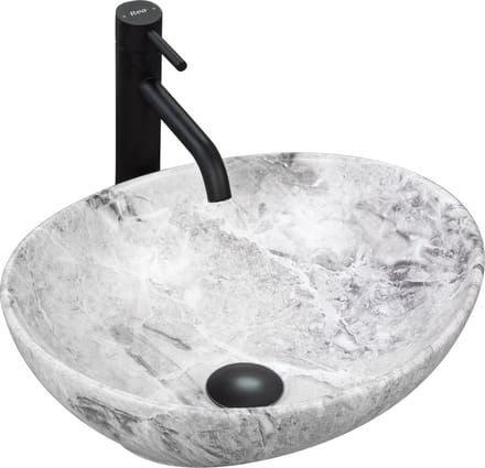 Rea Sofia Stone Marble Opzetwastafel Steen Imitatie 41x34,5 cm