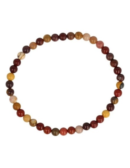 Mokaiet kralenarmband 4 mm