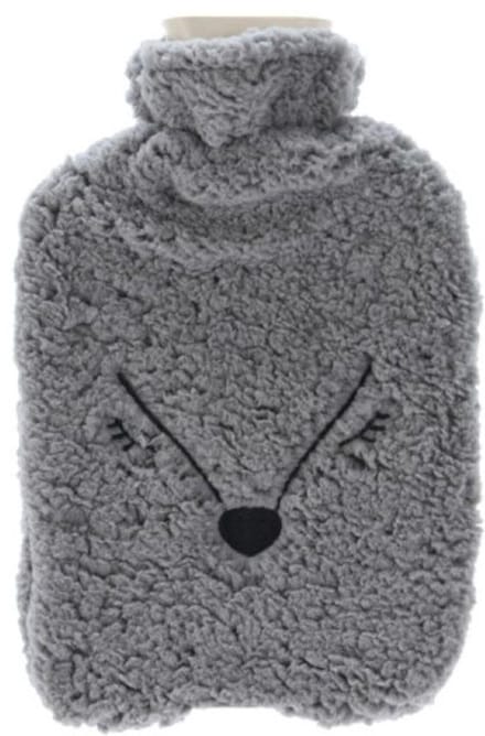 Home & Styling Warmwaterkruik Vosje - 40x10cm - Donkergrijs