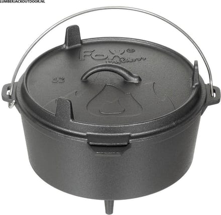 MFH Fox Outdoor - Kookketel - Dutch oven - gietijzer - 5,7 liter