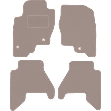 Beige velours vloermatten voor: Nissan Pathfinder R51 SUV (2004-2014)