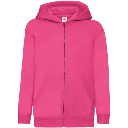Kindercapuchon met volledige rits Fruit of the Loom Classic