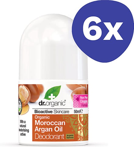 Dr Organic Marokkaanse Argan Olie Deodorant (6x 30ml)