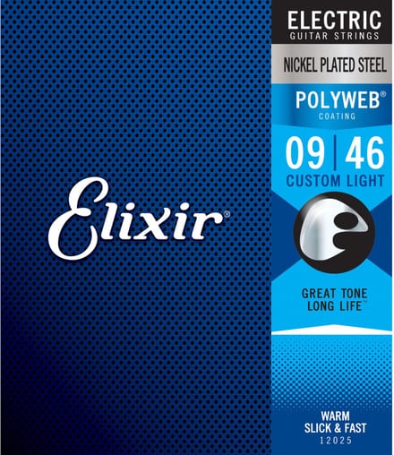 Elixir 12025 Polyweb Snaren voor Elektrische Gitaar (9-46)
