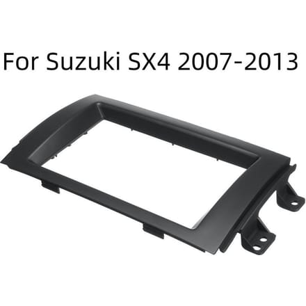 Panneau de façade stéréo en plastique 2Din, plaque frontale, cadre, garniture de tableau de bord pour SX4 07-13 gray