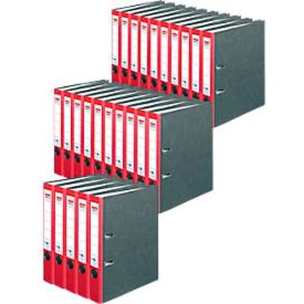 herlitz ordner maX.file nature, A4, rugbreedte 50 mm, 25 stuks, rood