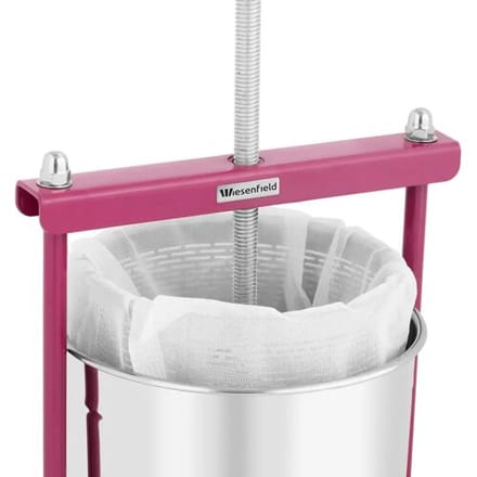 Fruitpers - RVS/ijzer - 12 l - incl. 5 persdoeken -Wiesenfield RCWP-12L