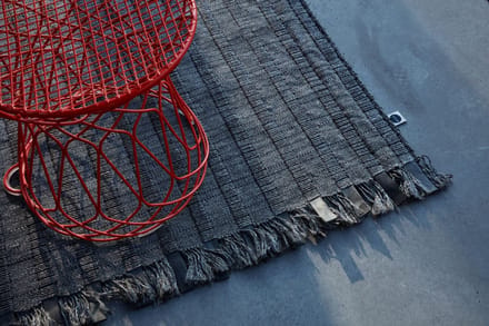 Nomad Rubber Rug black - 300 x 400 cm