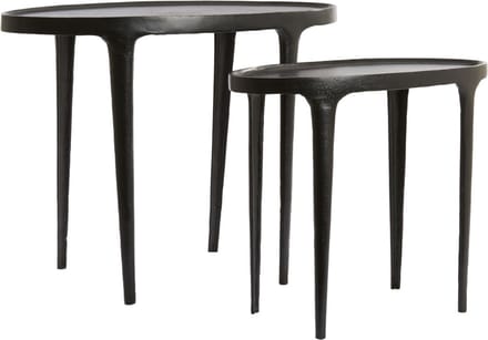 Light & Living Bijzettafel Arica - Zwart - 70x33x53cm - Modern
