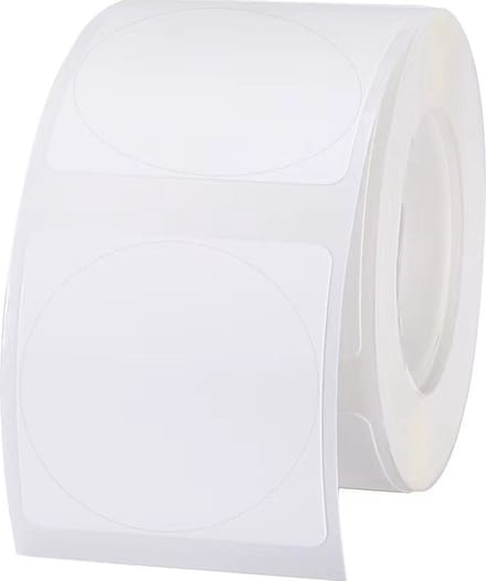 Niimbot Labels - Etiketten - Voor B21/B1/B3S(Pro)/B31/K3 - 31 x 31 mm Rond - 210 vellen - Wit