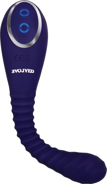 Buigbare vibrator met zuigfunctie Evolved -
