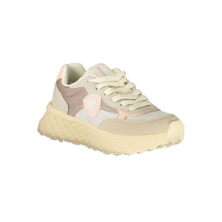 Blauer Beige Polyurethaan Dames Sneaker