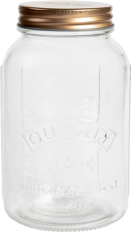BrandNewCake Glazen Pot met Deksel (tbv Zuurdesem) 750ml