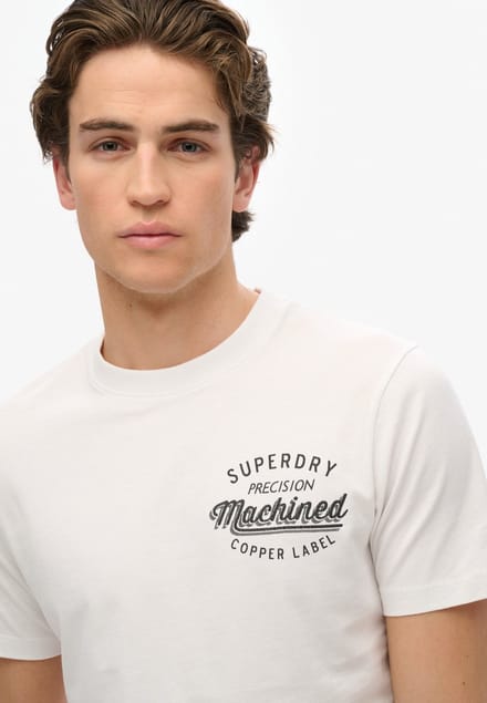 Superdry T-shirt Copper Label Relaxed Tee M1012128a Optic Mannen Maat - L