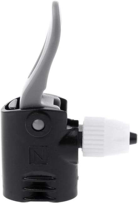 Fietspomp Adapter - Dubbele Mond - Banden Oppompen - Lichtgewicht Ontwerp - 3.8 cm - Zwart