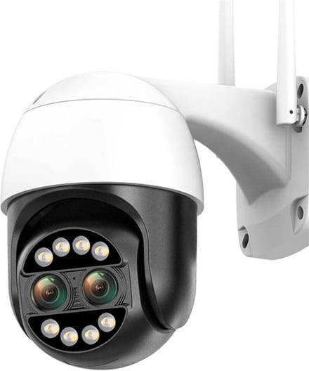 Beveiligingscamera Buiten - IP Camera PTZ - Huisbewaking - Dubbele Lens 8x Zoom - 4K 8MP - Universeel