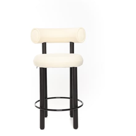 Tom Dixon Dikke barkruk Hout - zwart - TomDixonHallingdal65_100 - Zithoogte 65 cm