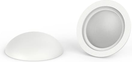 10 stuks - Afdekkapjes voor schroeven - Mat - 14,5mm - Zuiver Wit - RAL 9010