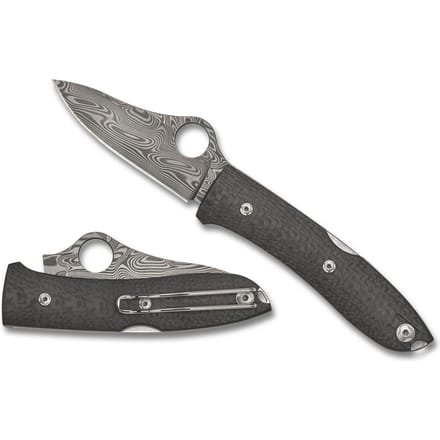 Spyderco Zakmes SpyOpera Carbon Fiber Damasteel PE Sprint Run