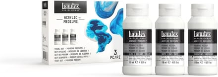 Liquitex Acrylic Additive Pouring Mediums Uitprobeer Set 3 x 118ml