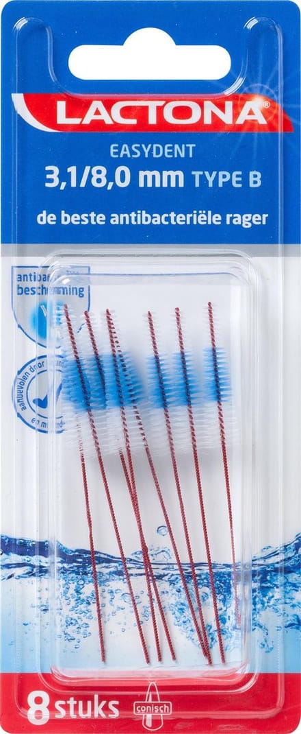 Lactona Ragers Easydent 3,1-8,0 mm type B - Tandenrager - 8 stuks