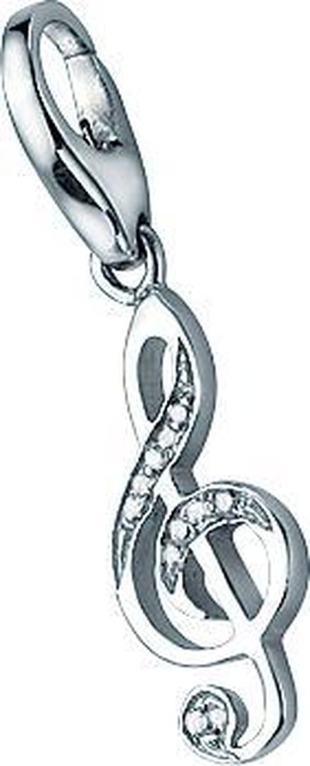 Solsleutel | zirkonia | charm | bedel | hanger | zilver