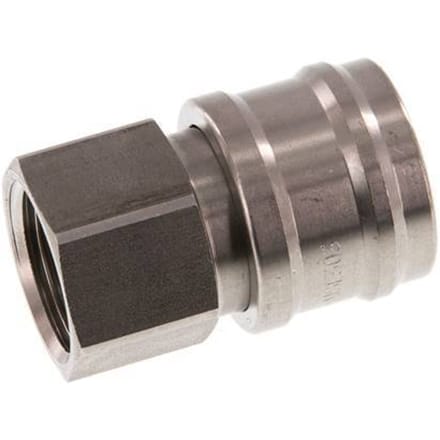 RVS DN 7.2 (Euro) Luchtkoppeling Snelkoppeling G 1/2 inch Binnendraad - CLS7-F-S-012