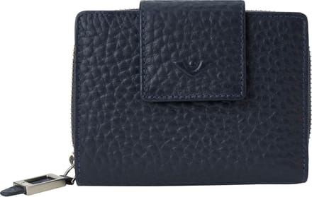 Voi Dames portemonnee Grain Leather Leer - blauw