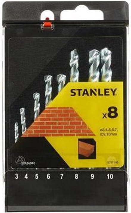Stanley Betonboor Sds Plus Set - Diam. 3/4/5/6/7/8/9/10mm - 8 Stuks