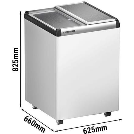 Liebherr Vrieskist - 121 liter - aluminium schuifdeksel - Wit