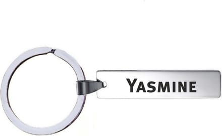 Sleutelhanger Met Naam - Yasmine - RVS