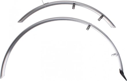 Eurofender Spatbordset - Elegante Bescherming - 28 inch - 46 mm - Zilver
